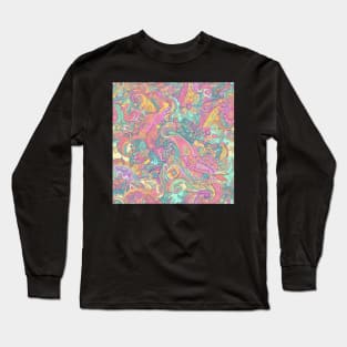 Riot of Color Paisley Pattern Long Sleeve T-Shirt